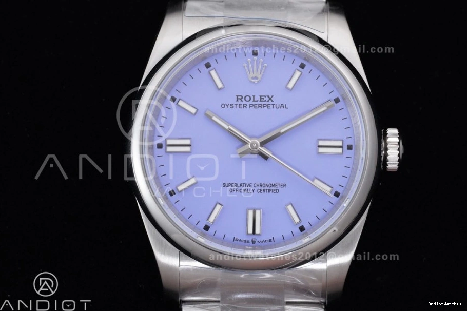 Best VR Dial Steel Casual Perpetual 126000 962 1:1 Lavender KRF 36mm 904L Edition Oyster 0104